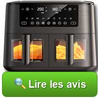 Lire les avis sur la friteuse sans huile Dual Zone 9L de la marque COOKWISE