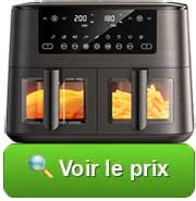 Prix de l'airfryer Dual Zone Cookwise double compartiment