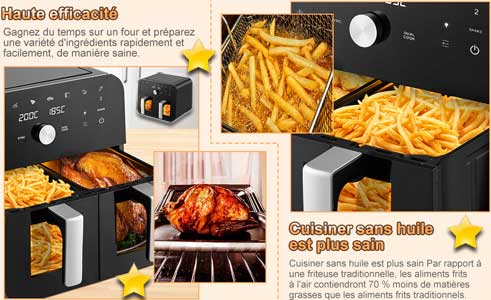 Airfryer SDGDRT Dual Zone  Avantages Inconvenients