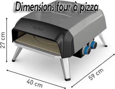 Dimensions du four Pizza Pronto de la marque française TEFAL