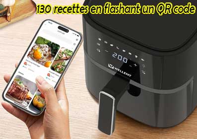 130 recettes à télécharger gratuitement via le code QR