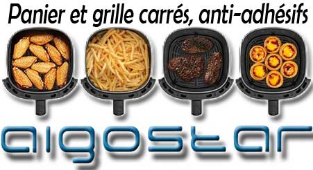 Panier et grille de cuisson qui n'attachent pas