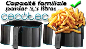 Capacité familiale de 5,5 litres pour cuire jusqu'à 4 portions en une fournée