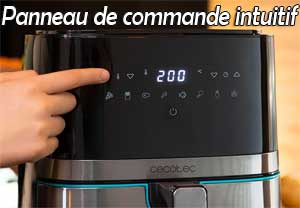 Panneau de commande facile à utiliser sur l'air fryer