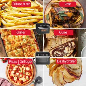 Mes tests des modes de cuisson préenregistrés du four et friteuse à air Moulinex