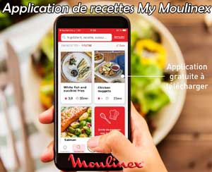 L'application MyMoulinex regorge de recettes inspirantes et originales