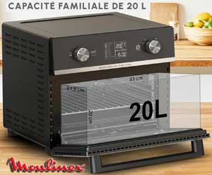 Ce four offre une grande capacité de 20 litres