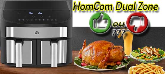 Mon avis sur les avantages et les inconvénients de l'air fryer HomCom double compartiment