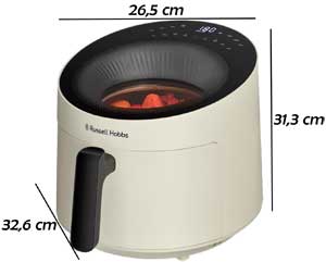 Dimensions compactes de l'airfryer