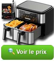 Friteuse sans huile Max Dual Zone EUARY : prix