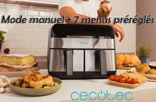 Mode manuel + 7 menus préréglés