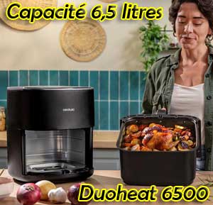 Capacité de 6,5 litres pour 5 voire 6 portions...