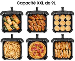 Capacité familiale de 9 litres pour 8 personnes.