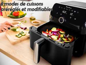 8 menus de cuisson prédéfinis et personnalisables par l'utilisateur