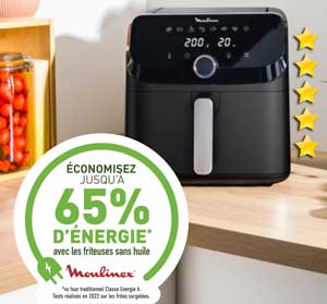 Avantage de Easy Fry Mega Moulinex : économique en électricité