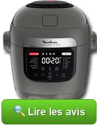 Voir les avis sur le multicuiseur et airfryer Multicook & Fry MOULINEX MZ730BF0