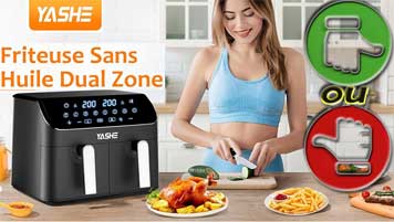 Je teste l'airfryer Dual Zone YASHE...