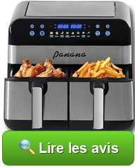 Friteuse à air chaud Panana Dual Zone 9 litres : lire les avis