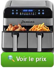 Friteuse sans huile à double compartiment PANANA 9L : prix