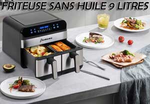 Capacité familiale de 9 litres pour une table jusqu'à 8 personnes.