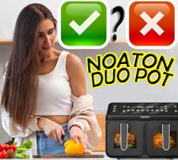 Mes impressions sur la friteuse sans huile Duo Pot 6.8L de NOATON !