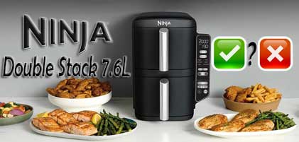 Voici mon avis sur l'air fryer Double Stack SL300EU NINJA (7,6 litres).