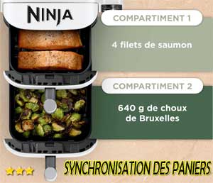 Synchronisation de la fin des cuissons pour tout servir à table au même moment.