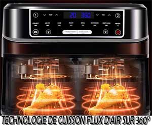 Puissance de 2600 watts et technologie cuisson sur 360°