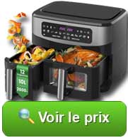 Friteuse sans huile 10 litres GIDGIMO Dual Zone Pro : prix