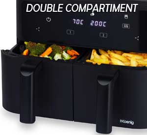 Double compartiment de cuisson