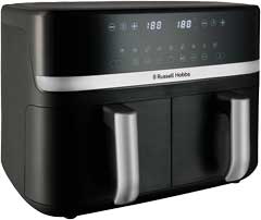 Informations techniques sur l'airfryer Satisfry Dual Zone 9L de la marque RUSSELL HOBBS