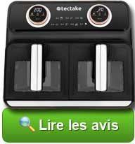 Lire les avis sur l'airfryer TecTake Samuraï double compartiment