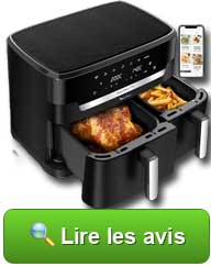 Lire les avis sur la friteuse sans huile Moulinex XXL Dual Easy Fry référence EZ942FB0